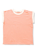 Load image into Gallery viewer, Coral Striped Contrast Top
