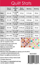 Load image into Gallery viewer, Picket Fence Quilt Pattern - Busy Hands
