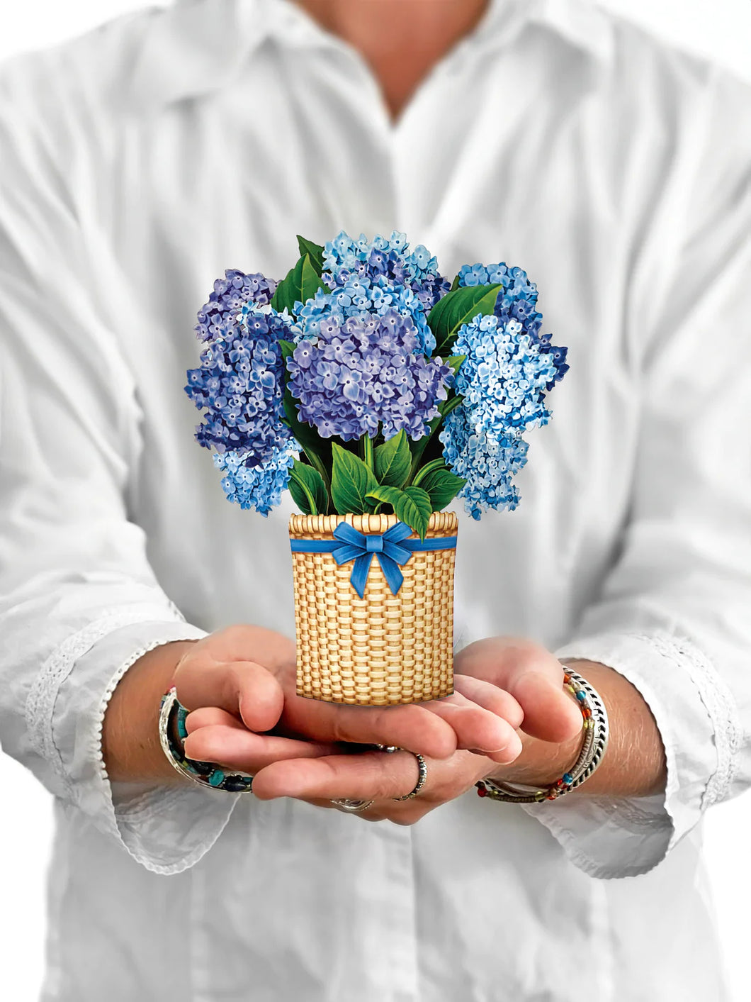 Fresh Cut Paper Bouquet - MINI Nantucket Hydrangeas