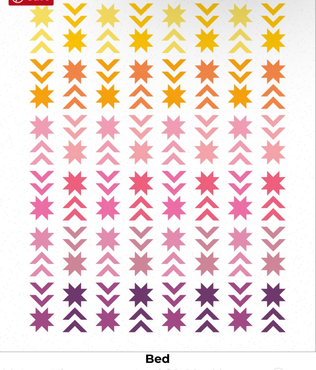 Sunset Star Quilt Pattern - Sarah Jean Makes