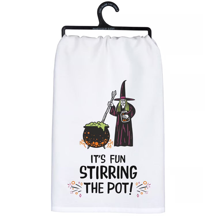 It's Fun Stirring The Pot! Witch Towel