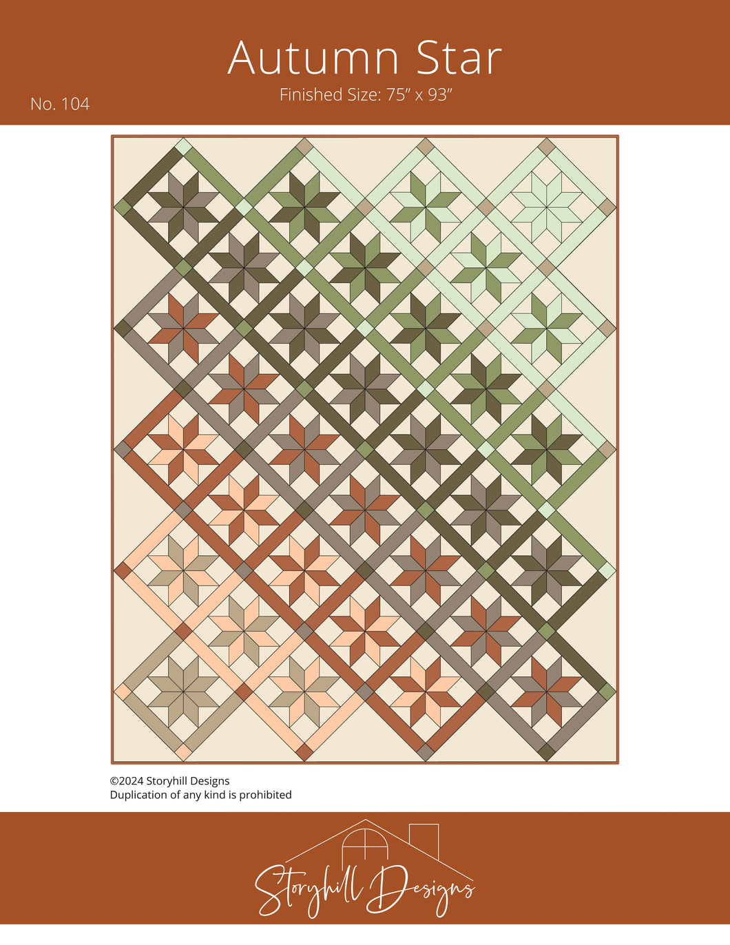 Autumn Star Quilt Pattern - Storyhill Designs