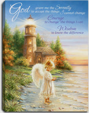 Load image into Gallery viewer, Serenity Angel - Tabletop Lighted Canvas
