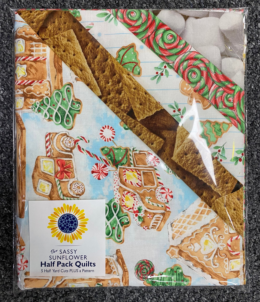 Gingerbread Town - Sassy Sunflower Half Pack Quilt Kit