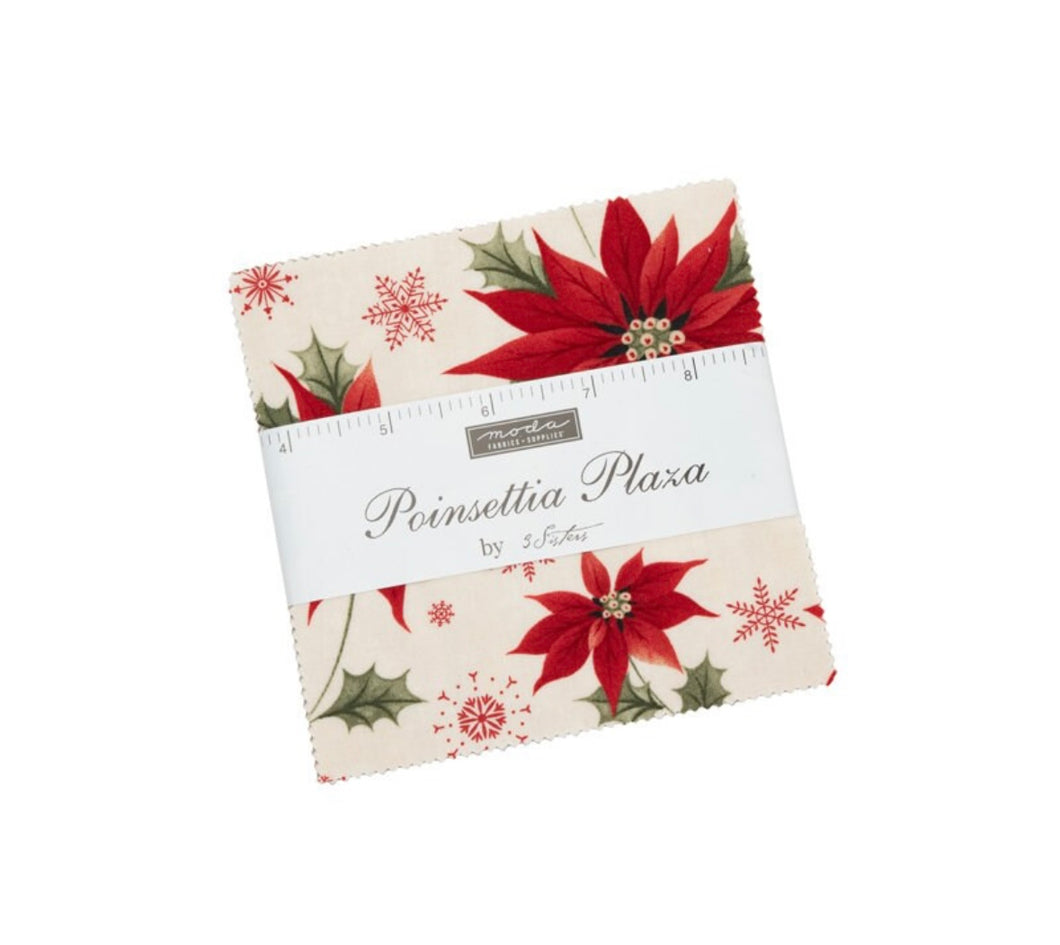 Poinsettia Plaza 5 Inch Stacker (Charm Pack)