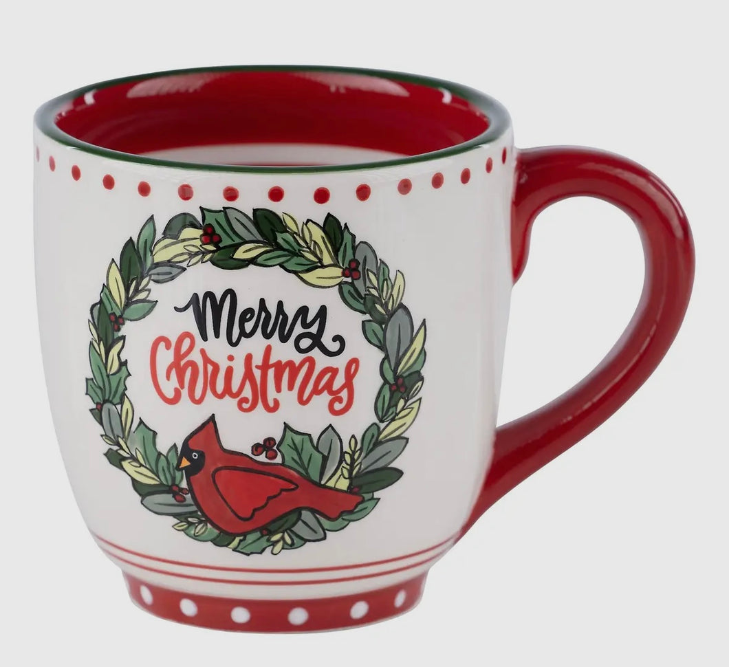 Merry Christmas Cardinal Mug
