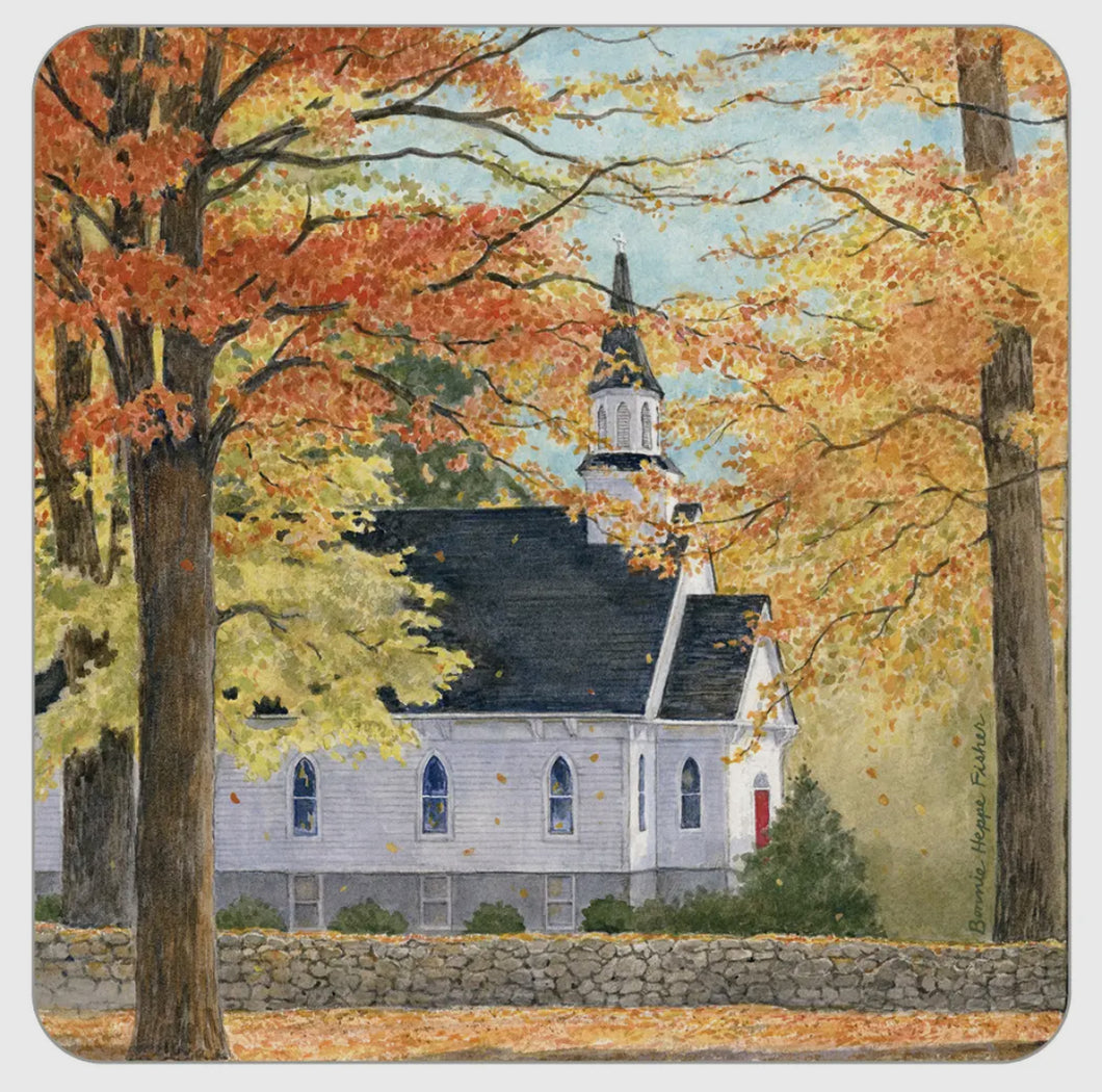 Autumn Church Coasters