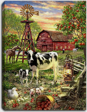 Load image into Gallery viewer, Old Country Farm - Tabletop Lighted Canvas
