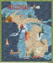 Load image into Gallery viewer, Michigan On The Map! Panel - All Michigan Shop Hop 2025
