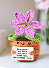 Load image into Gallery viewer, Crochet Emotional Support Potted Plant
