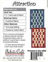 Load image into Gallery viewer, Attraction - Three Yard Quilt Pattern

