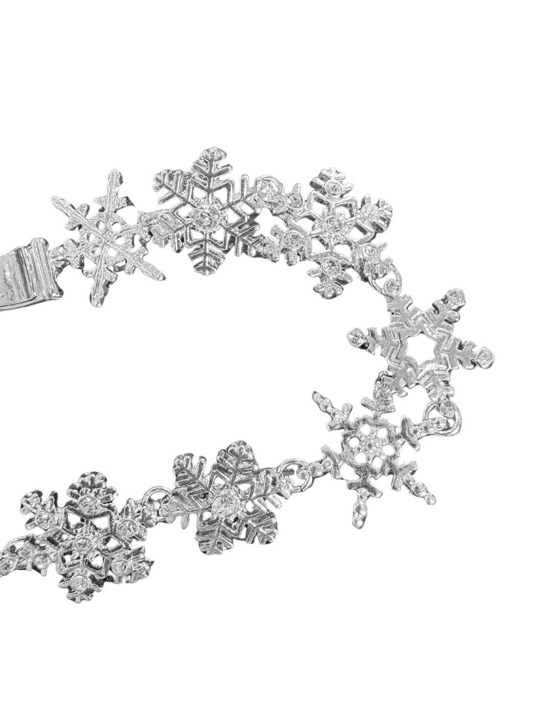 Snowflake Enamel Link Bracelet