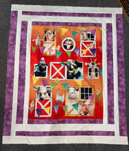 Load image into Gallery viewer, Framed Barnyard Fun Quilt Kit
