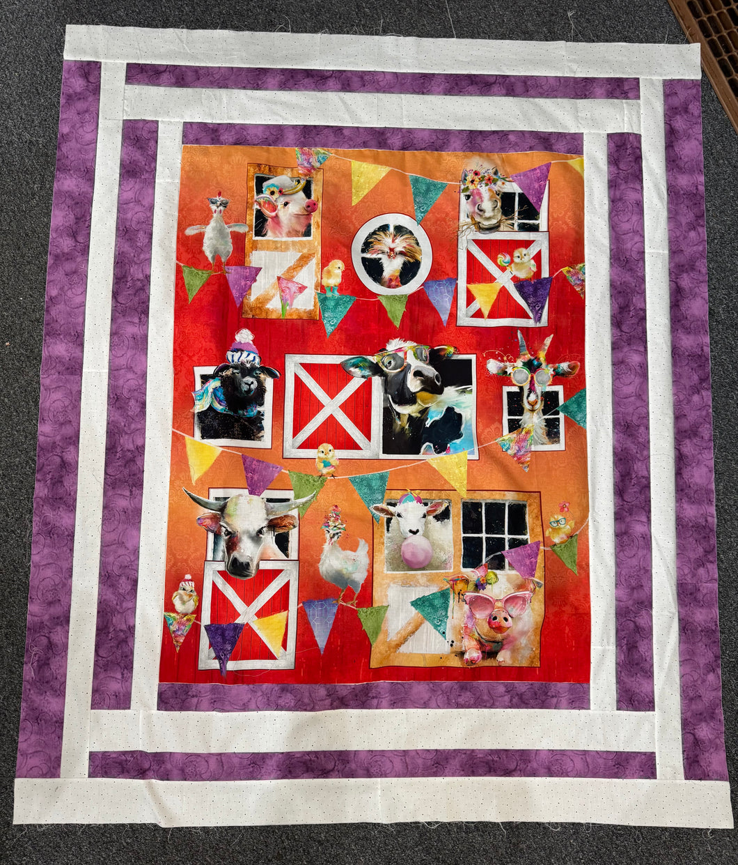 Framed Barnyard Fun Quilt Kit