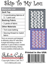 Load image into Gallery viewer, Skip To My Lou - Three Yard Quilt Pattern
