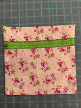 Load image into Gallery viewer, Vintage Roses Green Handmade Zipper Bag - Cassy Raymond
