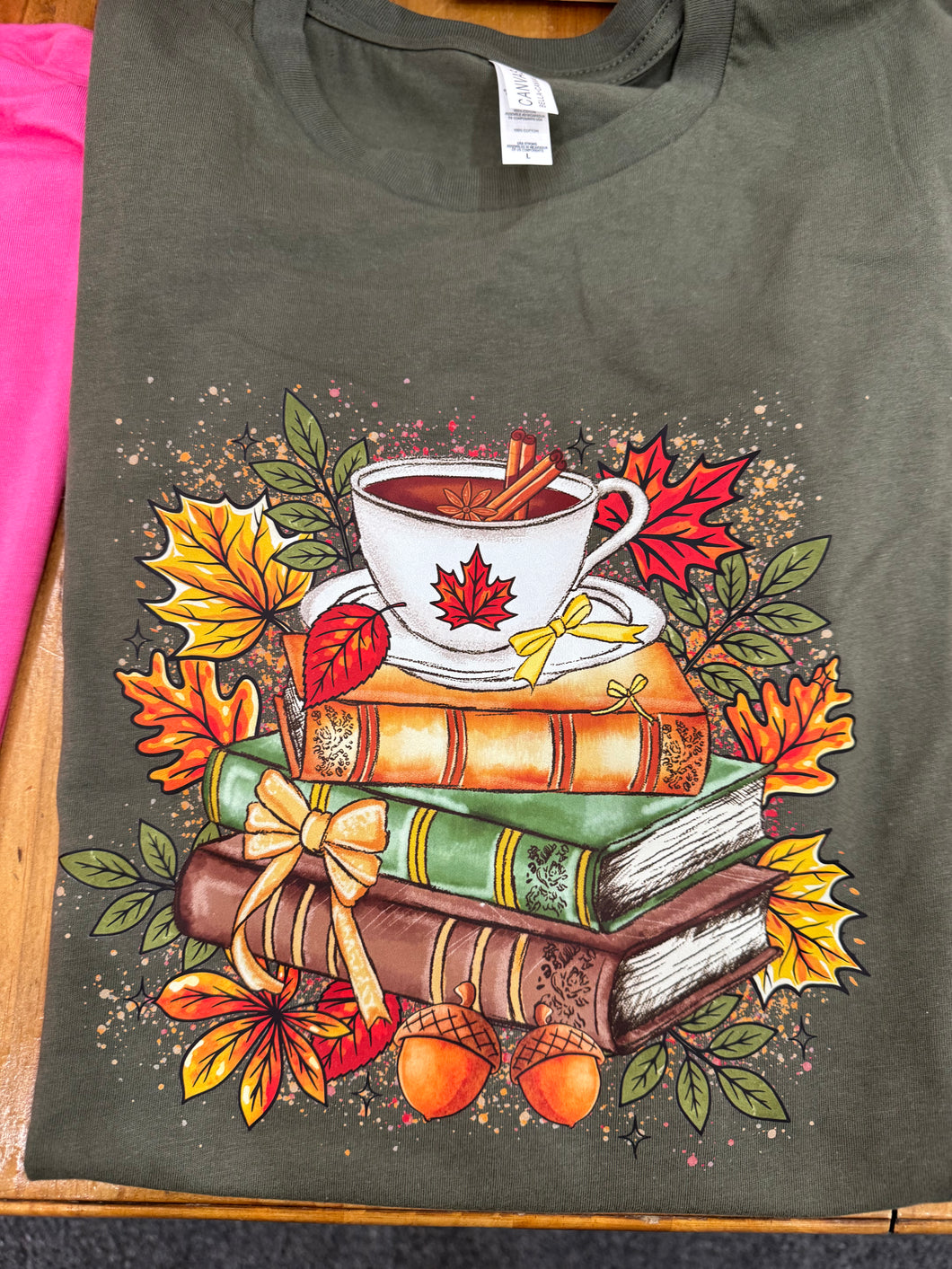 Fall Book Stack T-Shirt