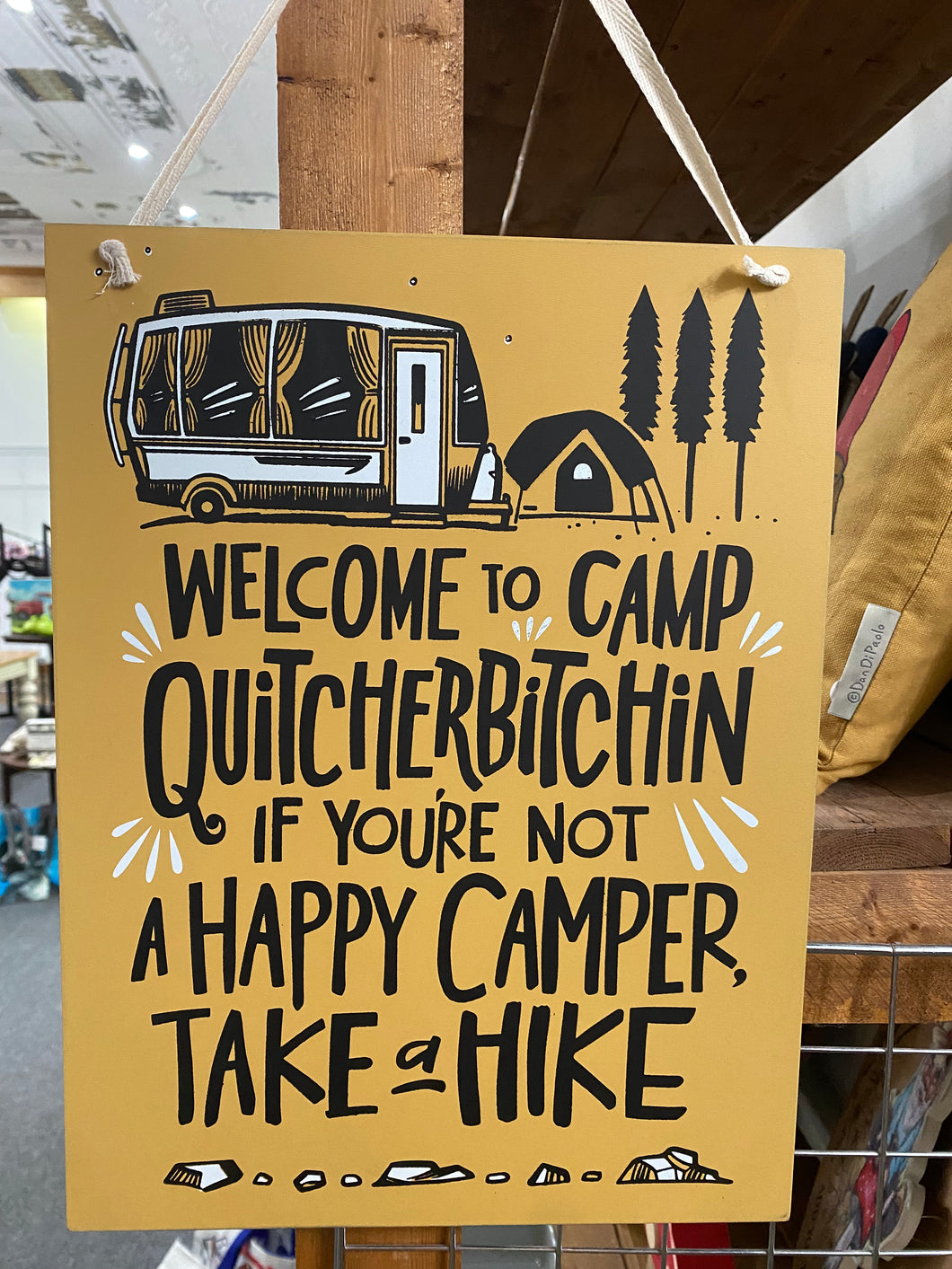 Welcome To Camp Quitcherbitchin Wall Hanging