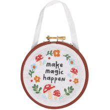 Load image into Gallery viewer, Make Magic Happen - Embroidered Hoop
