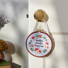 Load image into Gallery viewer, Make Magic Happen - Embroidered Hoop
