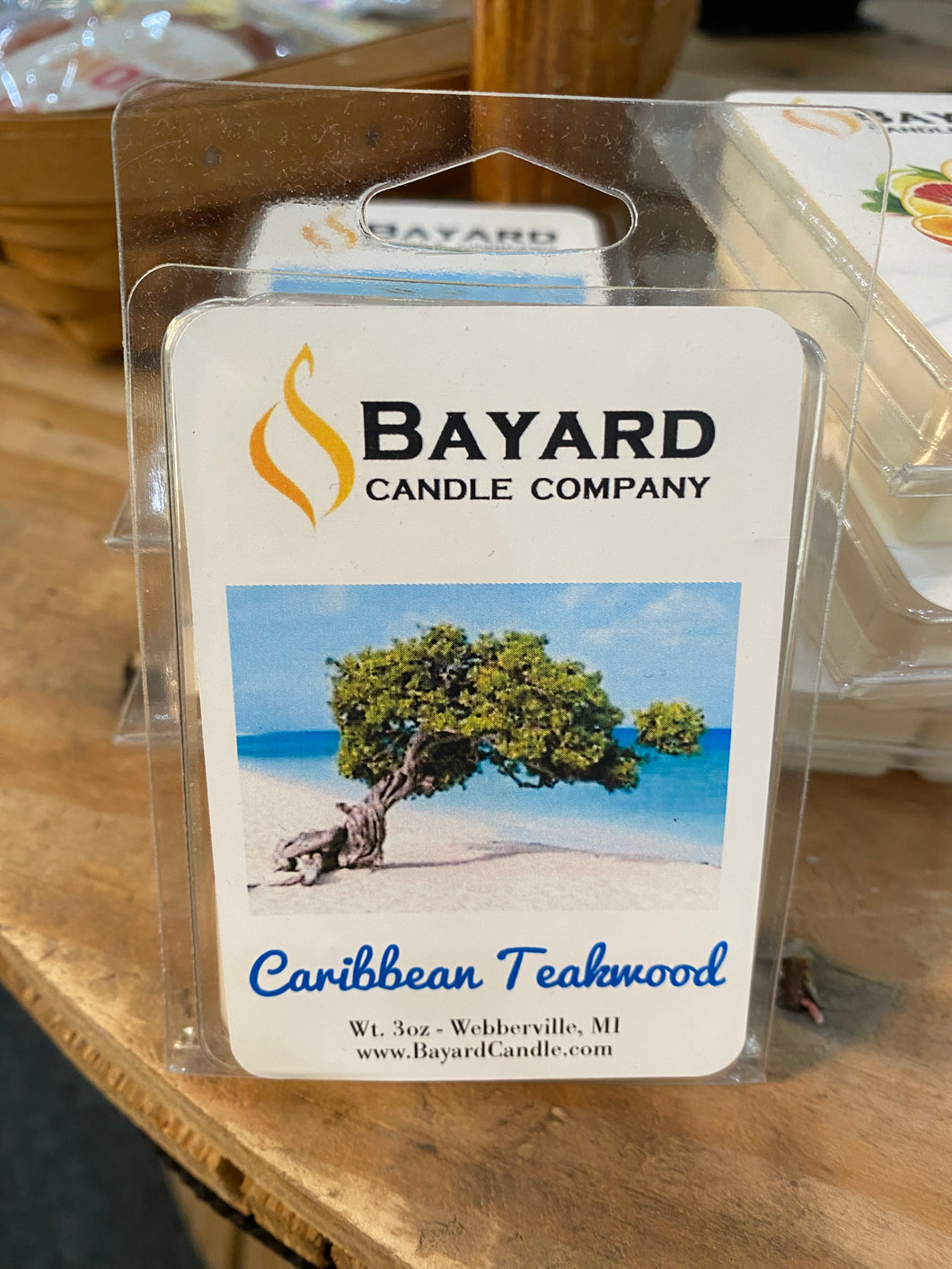 Caribbean Teakwood Wax Melt - Bayard Candle Company