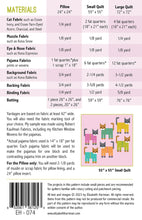 Load image into Gallery viewer, Cats In Pajamas Quilt Pattern - Elizabeth Hartman
