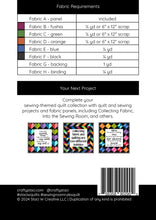 Load image into Gallery viewer, Sewing Room Rules Panel and Pattern - Staci W Quilts
