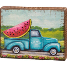 Load image into Gallery viewer, Watermelon Nice Melons Farm Block Sign
