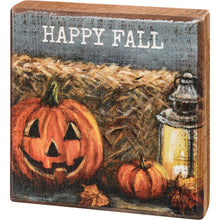 Load image into Gallery viewer, Happy Fall - Block Sign
