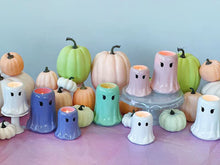 Load image into Gallery viewer, Scary Saltwater Taffy Ghost Candle - Large Single Wick
