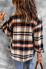 Load image into Gallery viewer, Blue &amp; Brown Plaid Shacket
