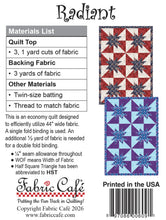Load image into Gallery viewer, Radiant 3-Yard Quilt Pattern
