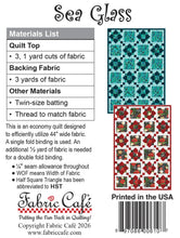 Load image into Gallery viewer, Sea Glass 3-Yard Quilt Pattern
