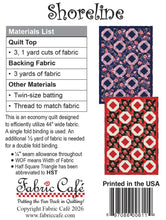 Load image into Gallery viewer, Shoreline 3-Yard Quilt Pattern
