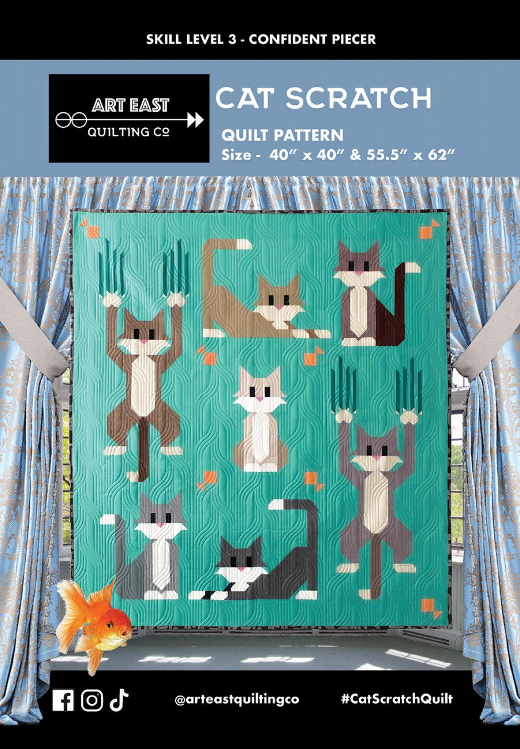 Cat Scratch Quilt Pattern - Art East Quilt Co
