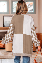 Load image into Gallery viewer, Brown Checkered Cardigan
