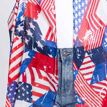 Load image into Gallery viewer, Americana Vest Kimono
