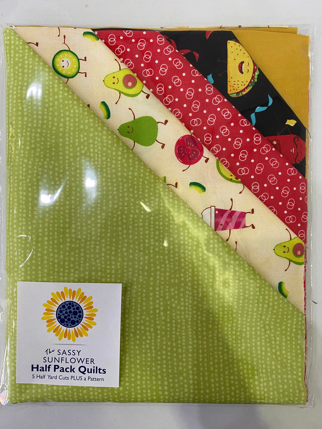 Happy Snacks - Sassy Sunflower Half Pack Quilt Kit