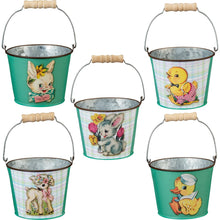 Load image into Gallery viewer, Retro Easter Metal Buckets
