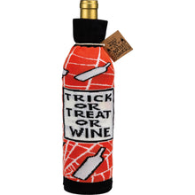 Load image into Gallery viewer, Trick Or Treat Or Wine Bottle Sock
