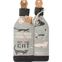 Load image into Gallery viewer, Stay Home Pet the Cat Bottle Sock
