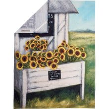 Load image into Gallery viewer, Sunflowers For Sale Dish Towel
