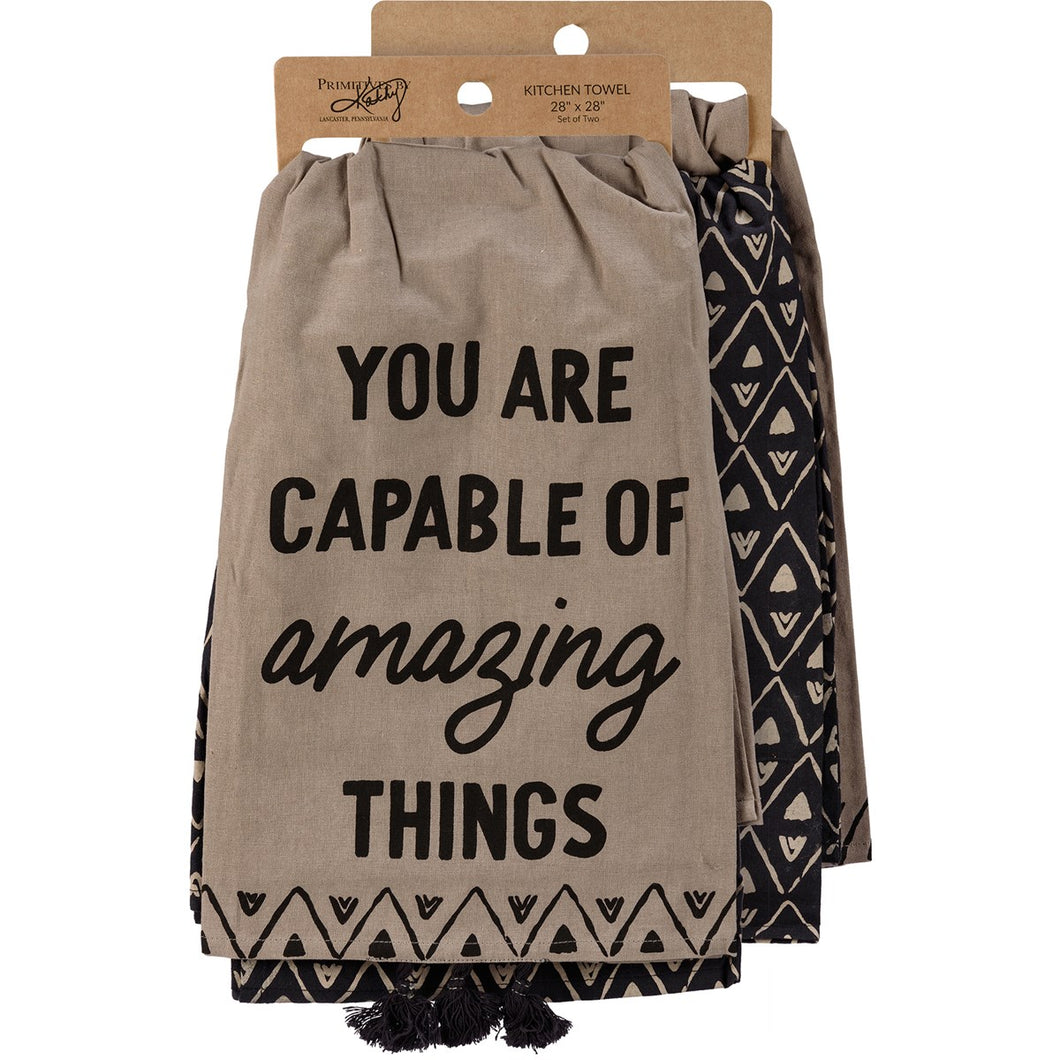 You Are Capable.. Kitchen Towel Set