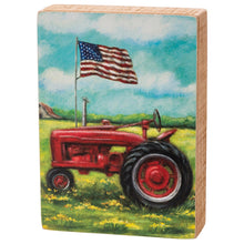 Load image into Gallery viewer, American Tractor Block Sign
