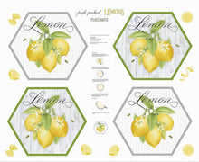 Load image into Gallery viewer, Placemats Panel - Fresh Picked Lemons
