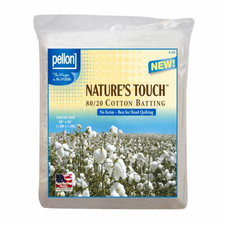 Pellon Natures Touch Natural Blend 80/20 Batting - Throw Size